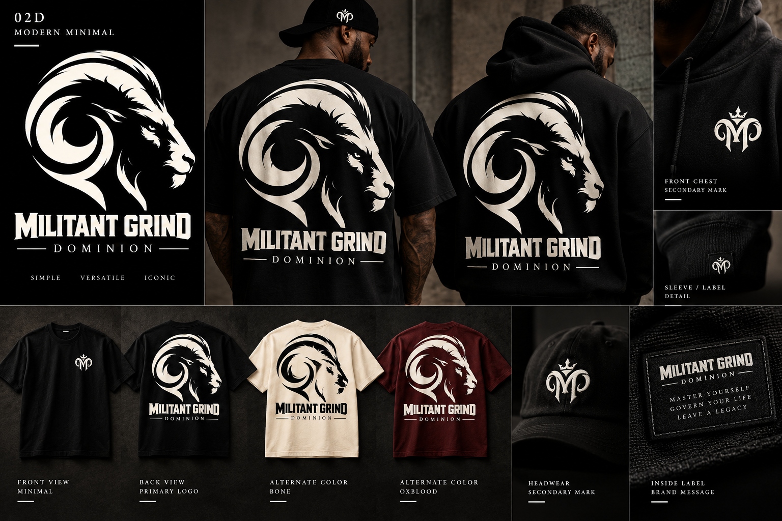 Militant Grind Dominion wordmark
